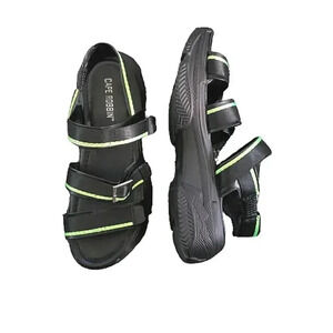Lugsole Woman 9 Adjustable Straps Hiking Outdoors  Reflective Black Green